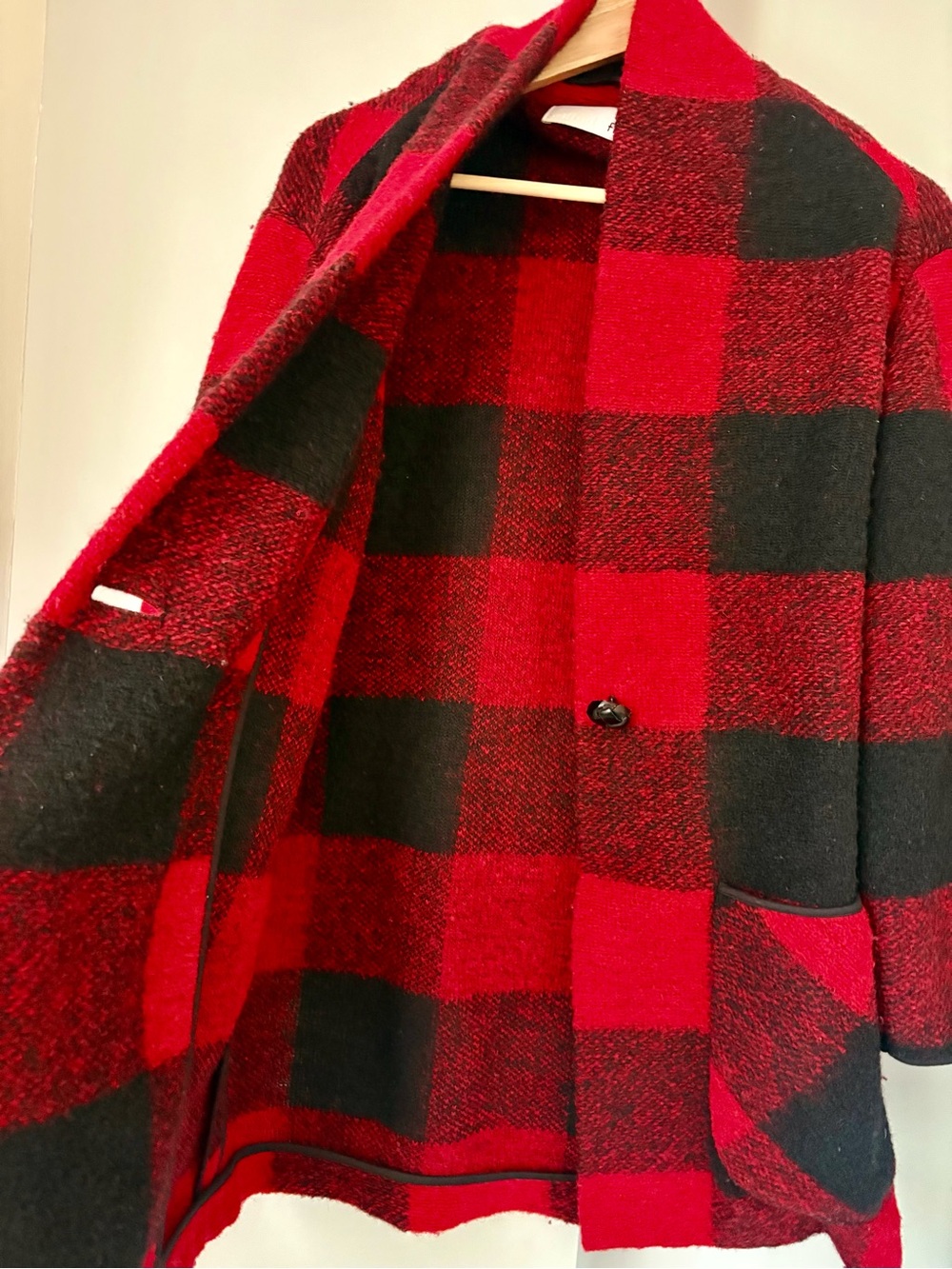 Aritzia Wilfred Free Off-Duty Jacket Buffalo Check Plaid Wool S - Picture 2 of 6